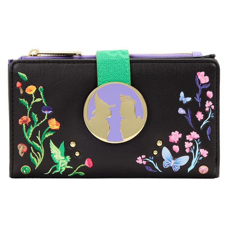 Loungefly Wicked Glinda & Elphaba Floral & Lace Flap Wallet