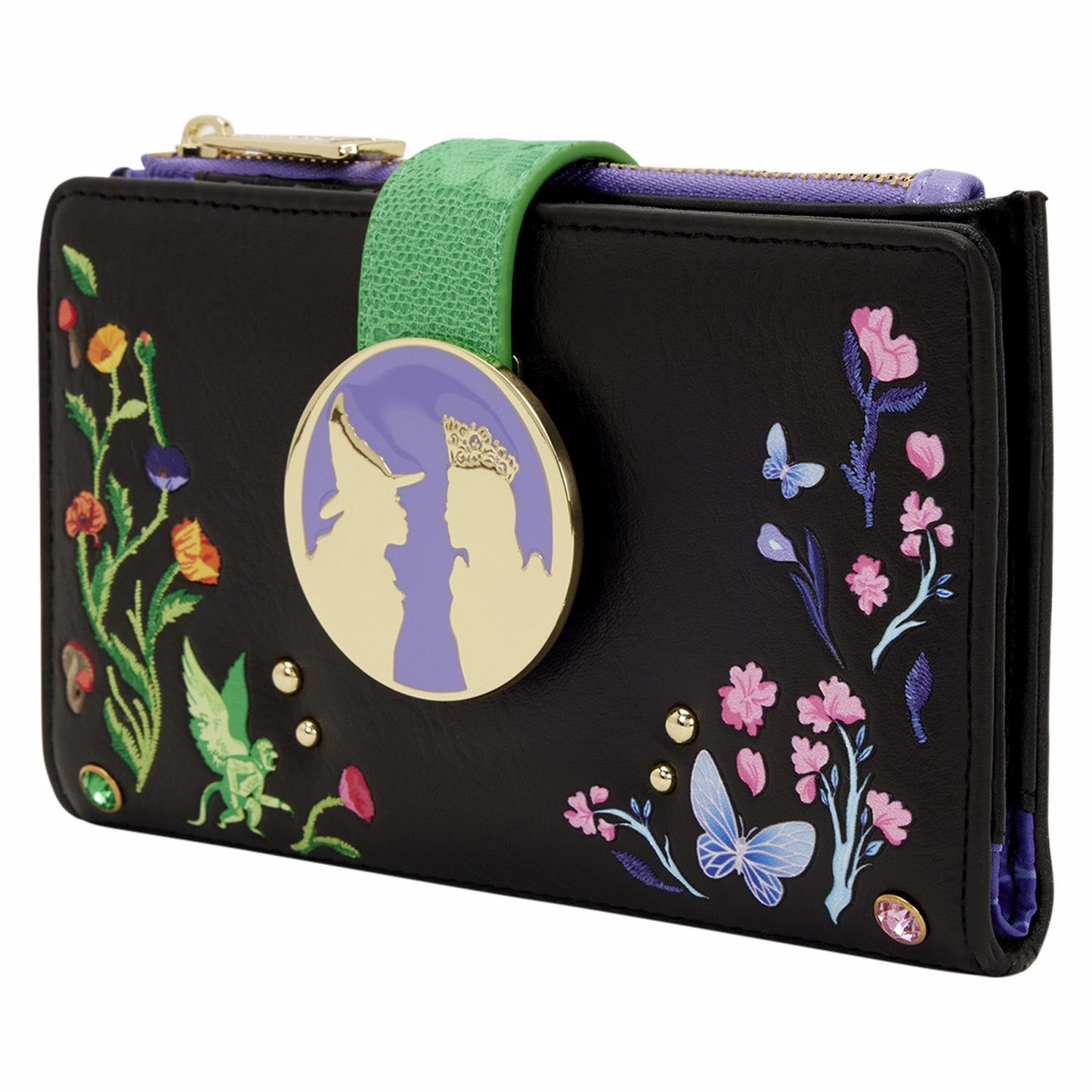 Loungefly Wicked Glinda & Elphaba Floral & Lace Flap Wallet