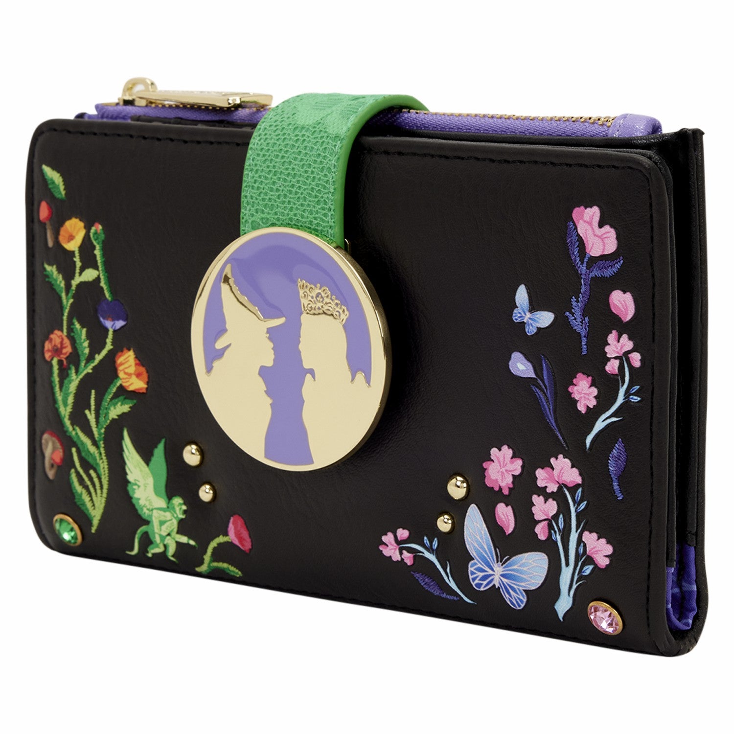 Loungefly Wicked Glinda & Elphaba Floral & Lace Flap Wallet
