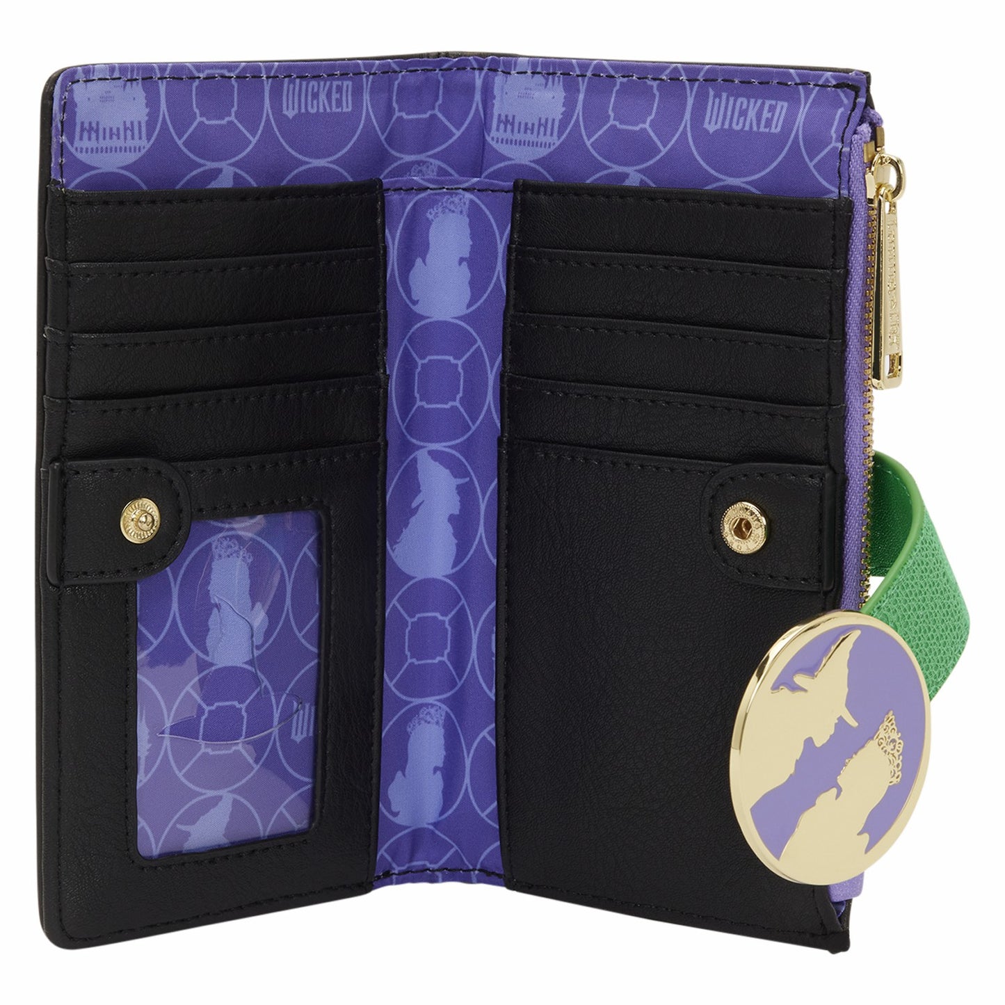 Loungefly Wicked Glinda & Elphaba Floral & Lace Flap Wallet