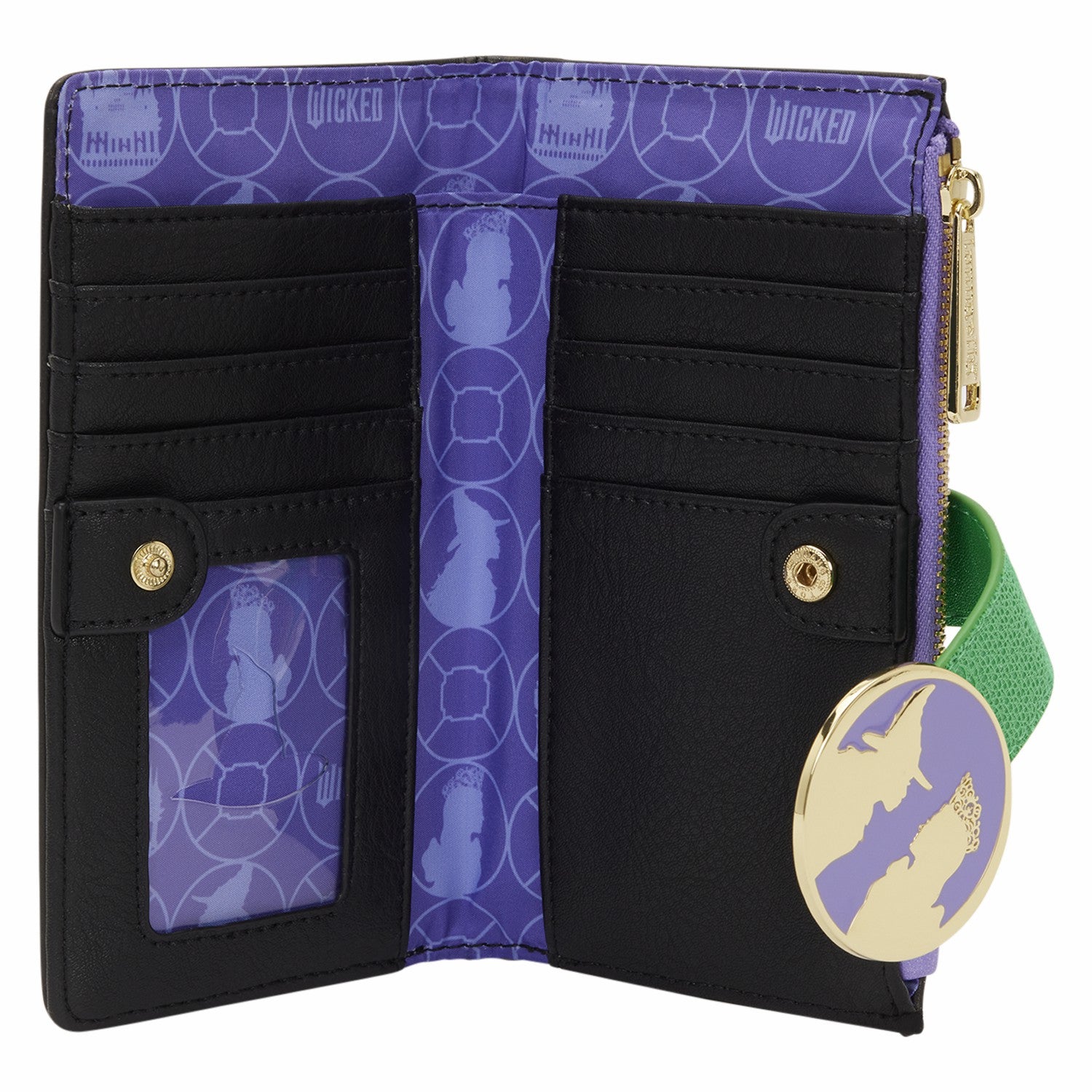 Loungefly Wicked Glinda & Elphaba Floral & Lace Flap Wallet
