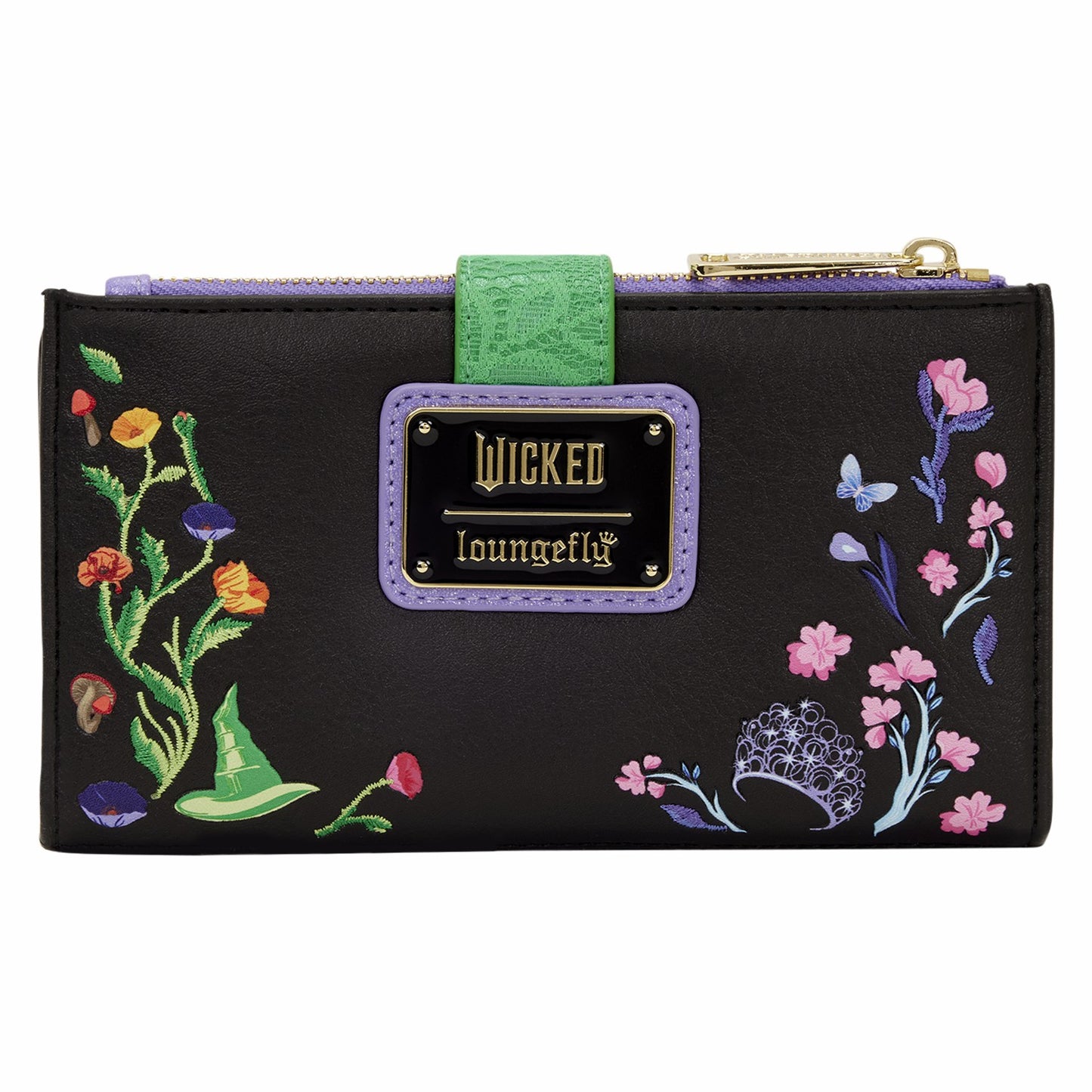 Loungefly Wicked Glinda & Elphaba Floral & Lace Flap Wallet