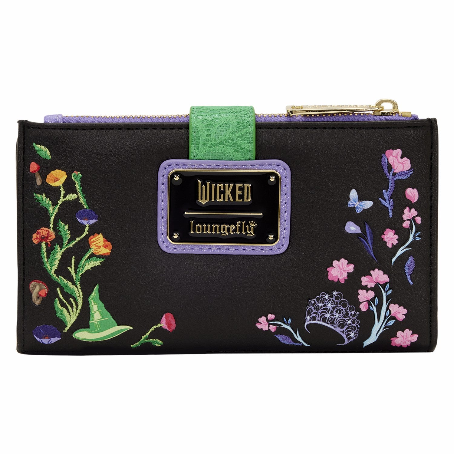 Loungefly Wicked Glinda & Elphaba Floral & Lace Flap Wallet