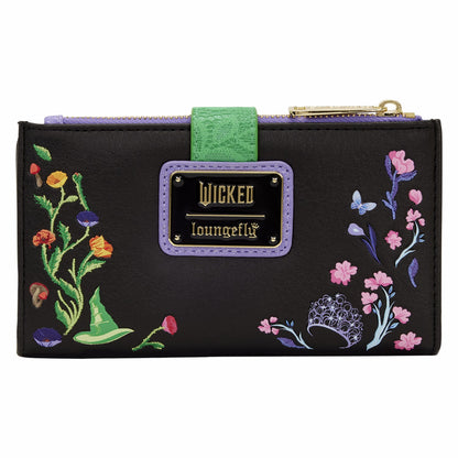 Loungefly Wicked Glinda & Elphaba Floral & Lace Flap Wallet
