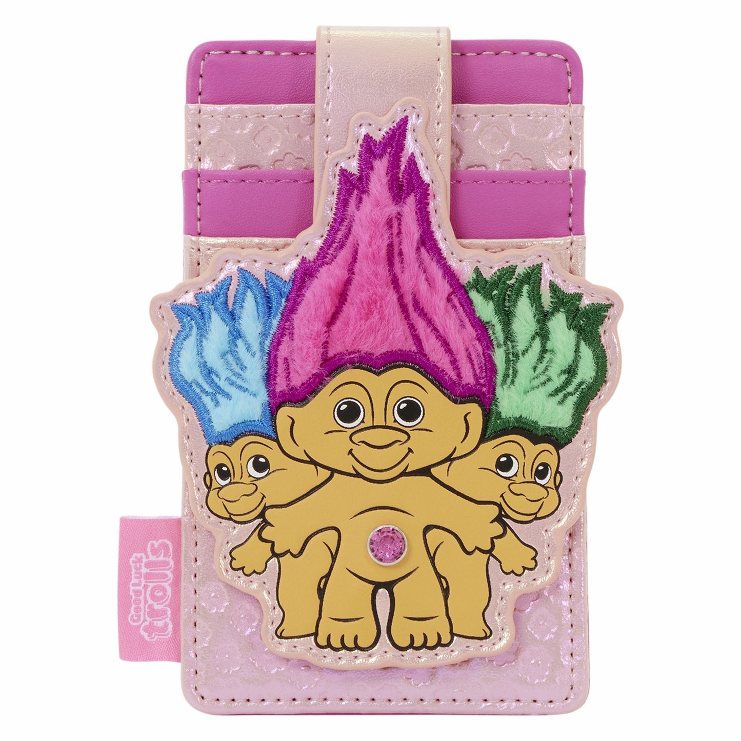Loungefly Classic Good Luck Trolls Exclusive Iridescent Card Holder