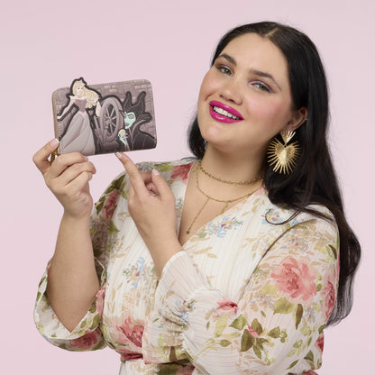 Loungefly Sleeping Beauty & Maleficent Spinning Wheel Zip Around Wallet