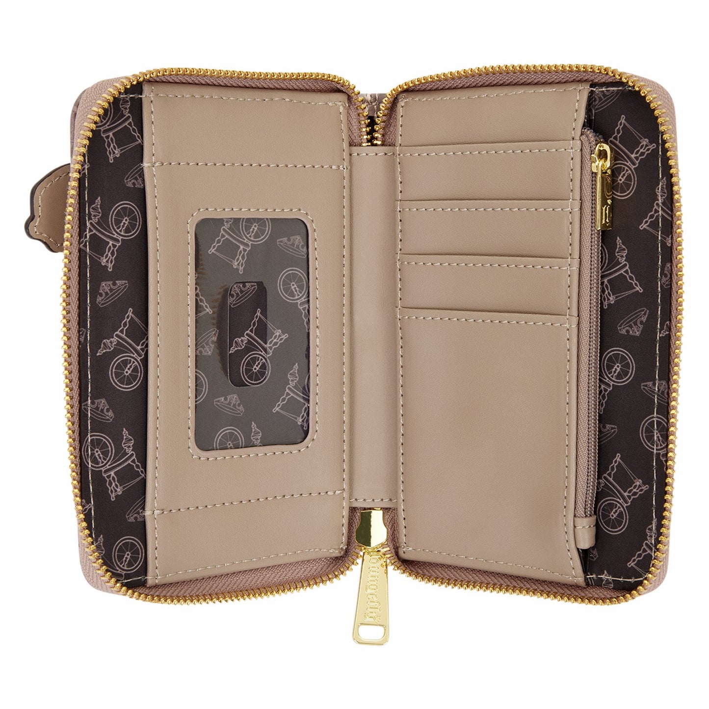 Loungefly Sleeping Beauty & Maleficent Spinning Wheel Zip Around Wallet
