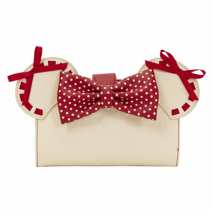 Loungefly Minnie Mouse Rocks the Dots Coquette Flap Wallet