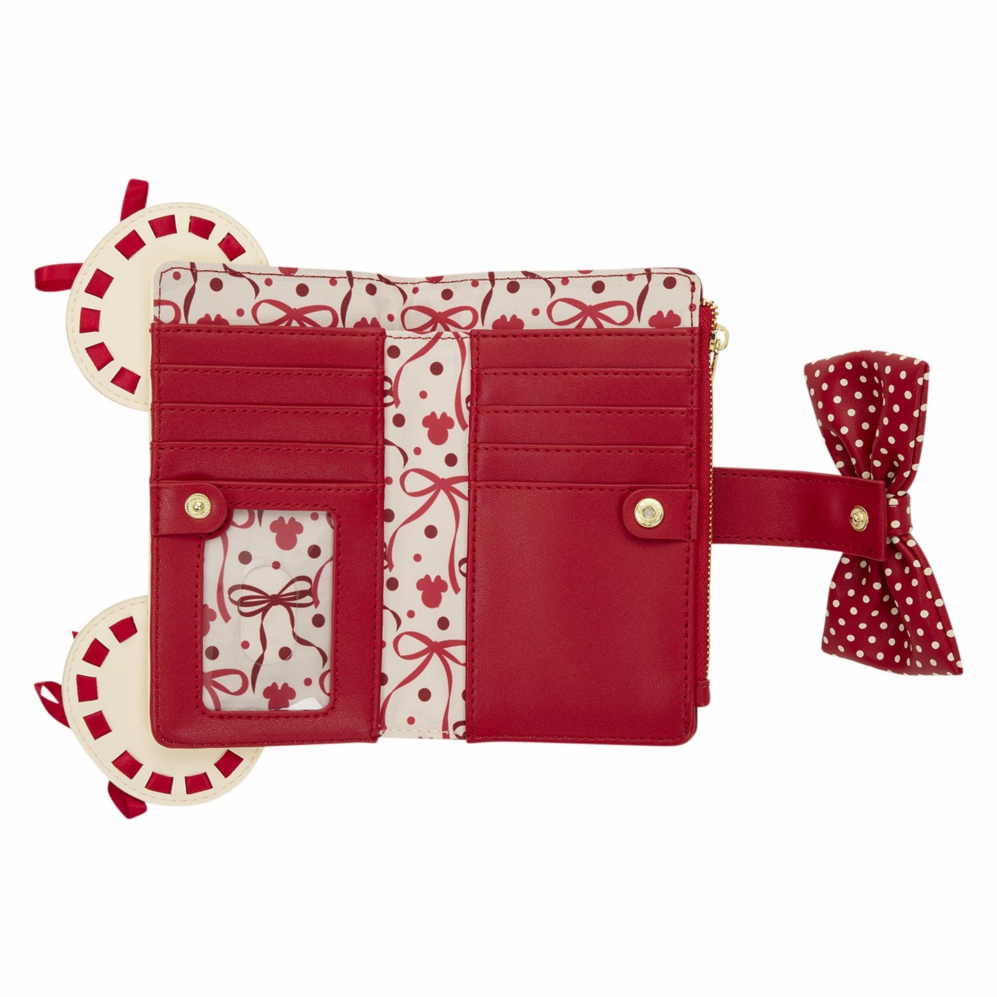 Loungefly Minnie Mouse Rocks the Dots Coquette Flap Wallet