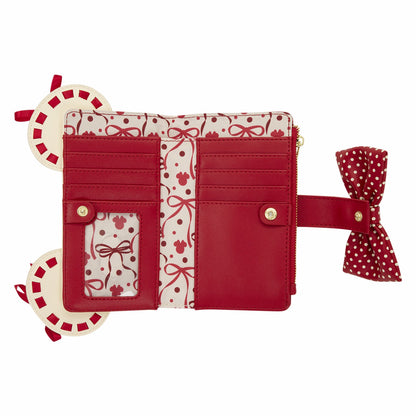 Loungefly Minnie Mouse Rocks the Dots Coquette Flap Wallet