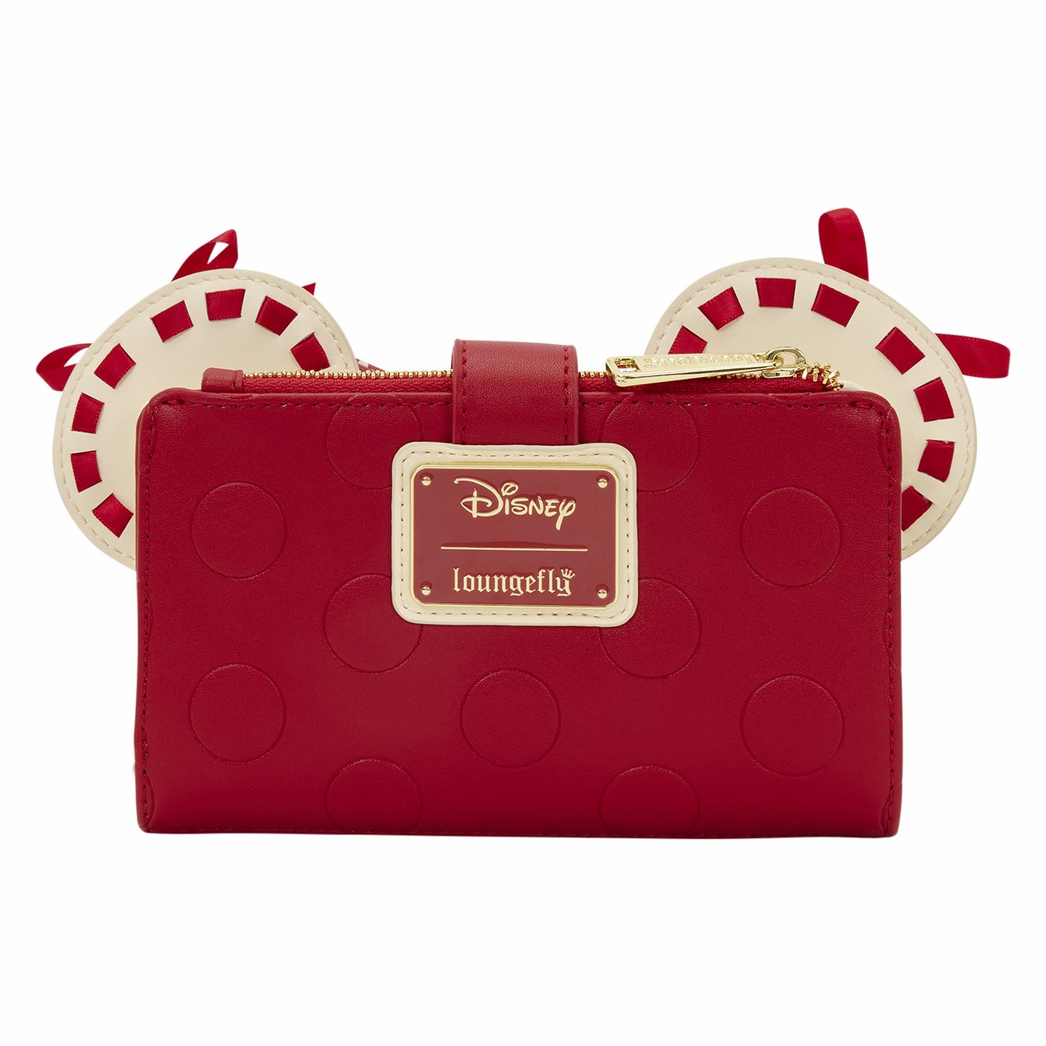 Loungefly Minnie Mouse Rocks the Dots Coquette Flap Wallet