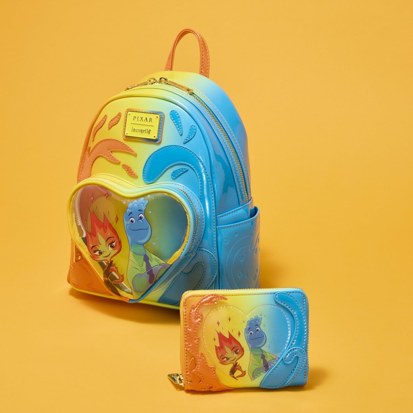 Loungefly Elemental Exclusive Wade & Ember Ombre Zip Around Wallet