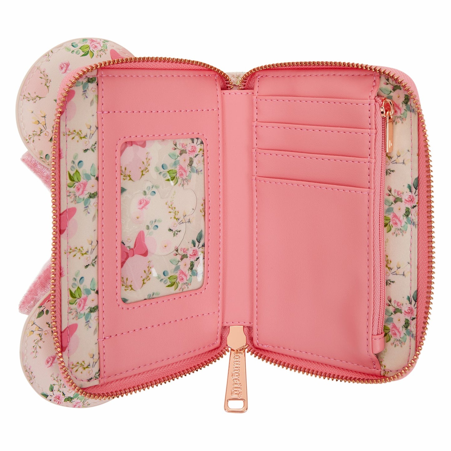 Loungefly Minnie Mouse Floral All-Over Print Zip Around Wallet
