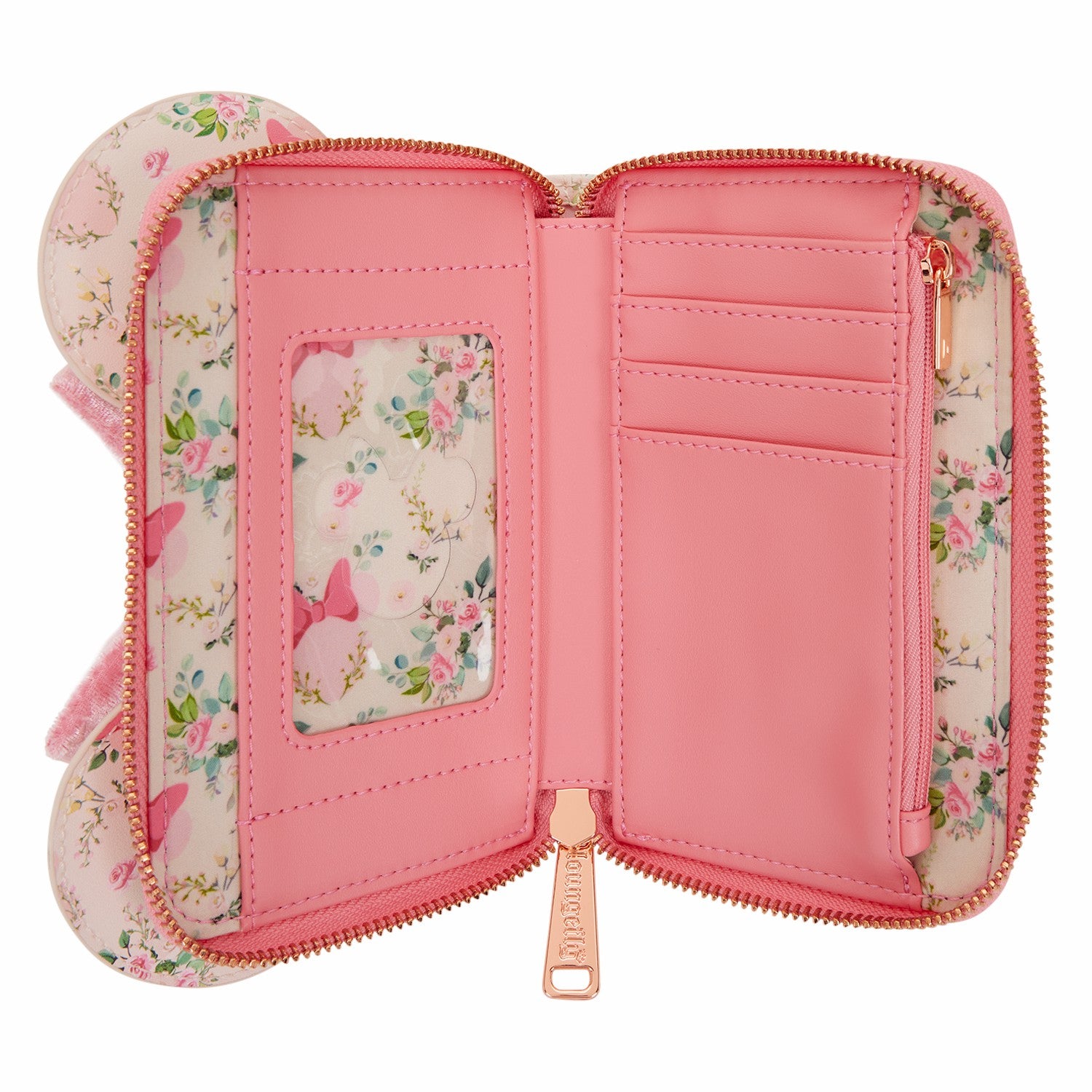 Loungefly Minnie Mouse Floral All-Over Print Zip Around Wallet