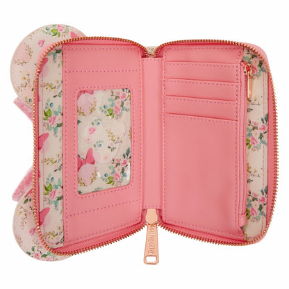 Loungefly Minnie Mouse Floral All-Over Print Zip Around Wallet
