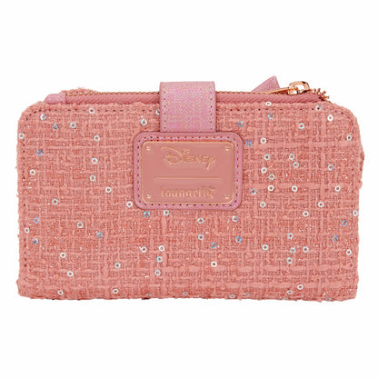 Loungefly Minnie Mouse Exclusive Glitter Tweed Flap Wallet