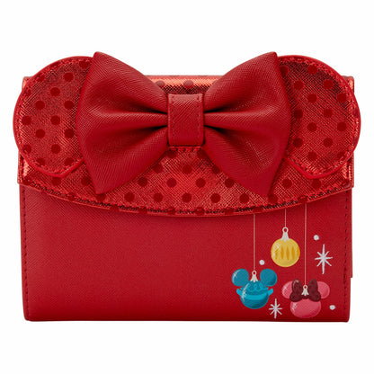 Loungefly Minnie Mouse Exclusive Holiday Ornaments Wallet
