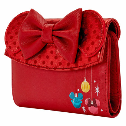 Loungefly Minnie Mouse Exclusive Holiday Ornaments Wallet