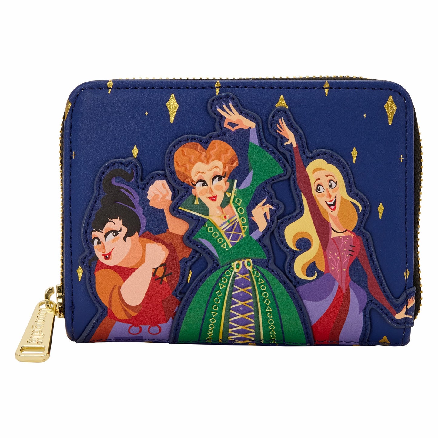 Loungefly Hocus Pocus Sanderson Sisters Night Sky Zip Around Wallet