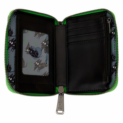Loungefly Frankenweenie Sparky & Persephone Glow Zip Around Wallet