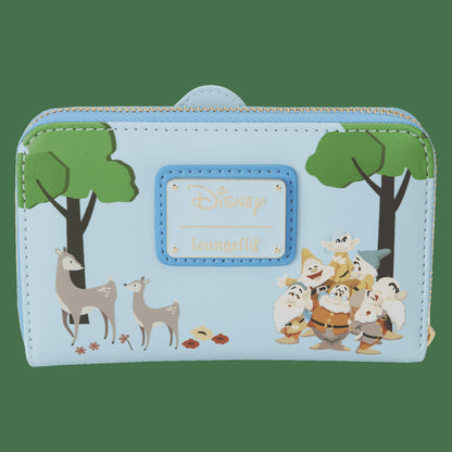 Loungefly Snow White and the Seven Dwarfs Exclusive Forest Friends Zip Around Wallet