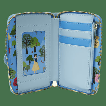 Loungefly Snow White and the Seven Dwarfs Exclusive Forest Friends Zip Around Wallet