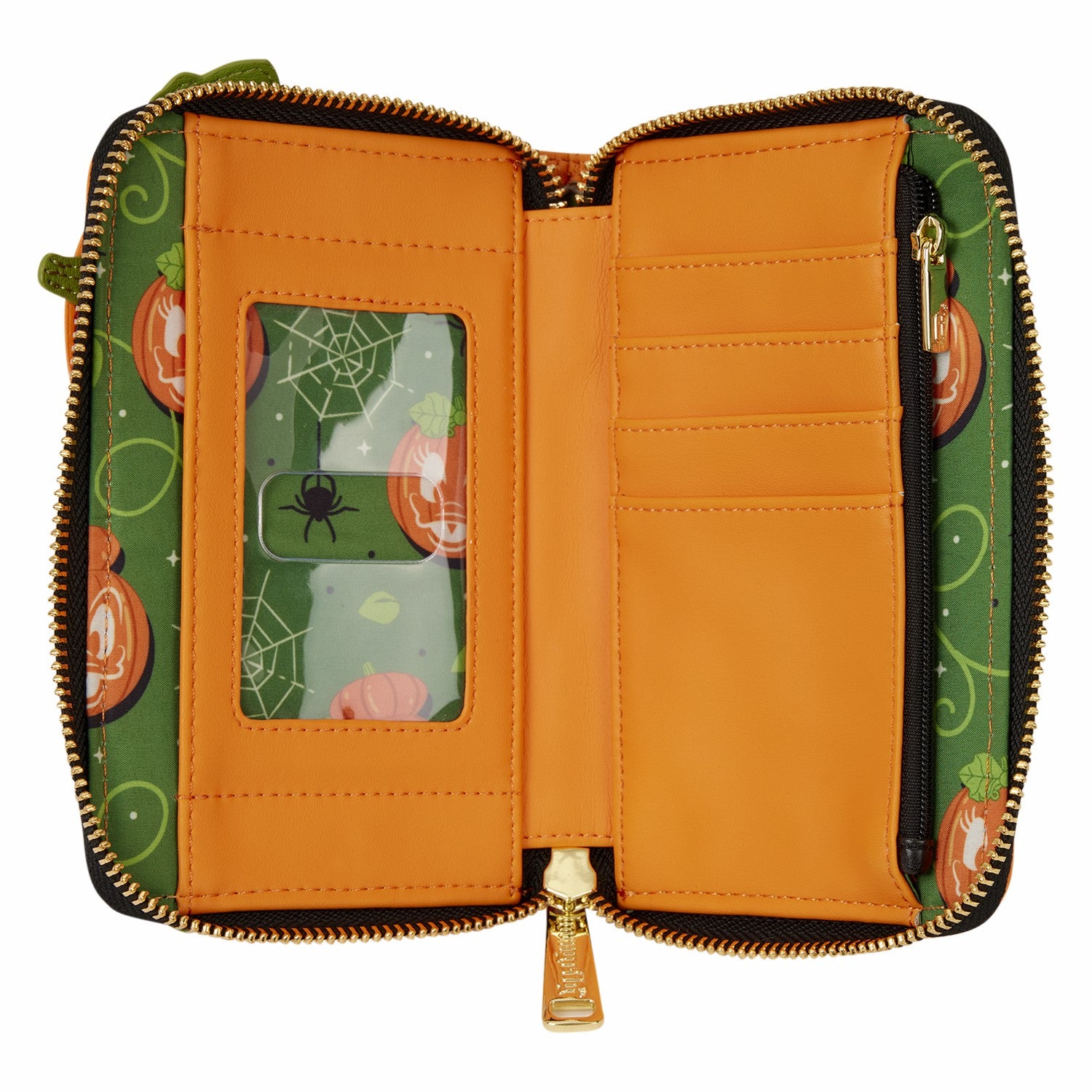 Loungefly Donald & Daisy Jack-o'-Lantern Exclusive Glow Zip Around Wallet