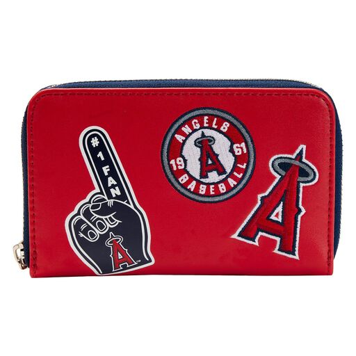 Loungefly MLB LA Angels Patches Zip Around Wallet