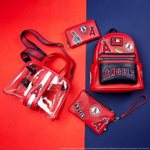 Loungefly MLB LA Angels Patches Zip Around Wallet