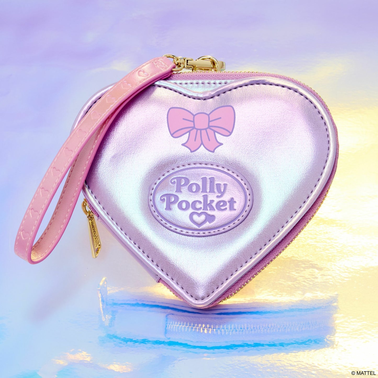 Loungefly Polly Pocket Compact Playset Figural Zip Around Wallet