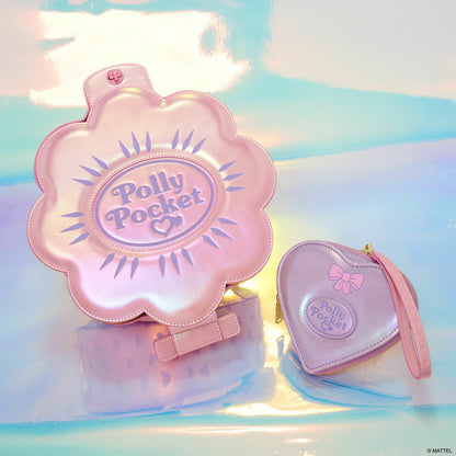 Loungefly Polly Pocket Compact Playset Figural Zip Around Wallet