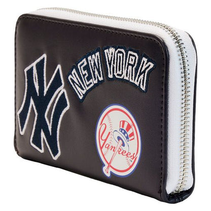 Loungefly MLB NY Yankees Patches Zip Around Wallet