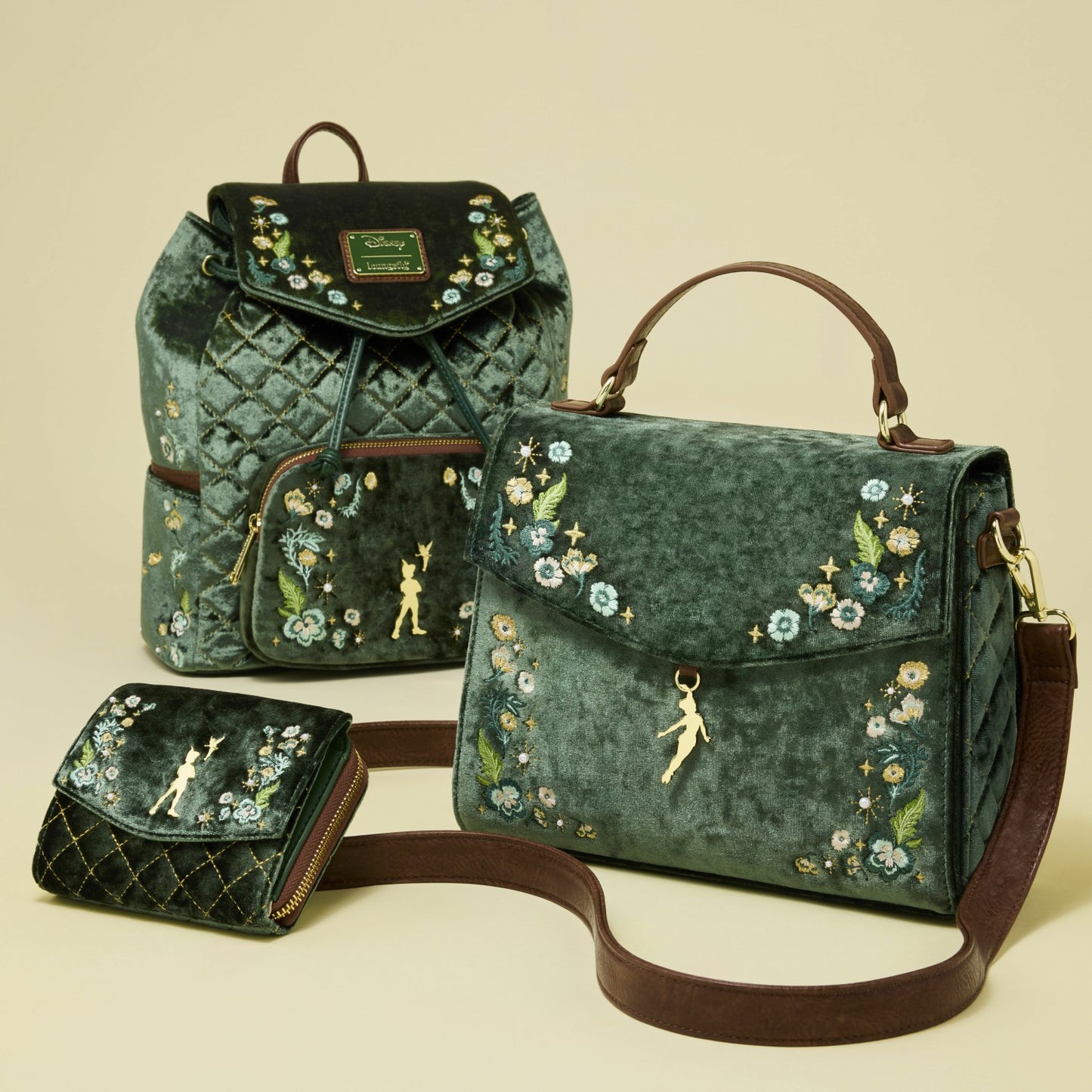 Loungefly Peter Pan Exclusive Quilted Texture Wallet