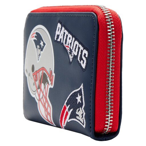 Loungefly NFL New England Patriots Patches Zip Around Wallet