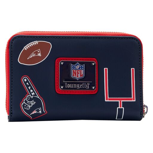 Loungefly NFL New England Patriots Patches Zip Around Wallet