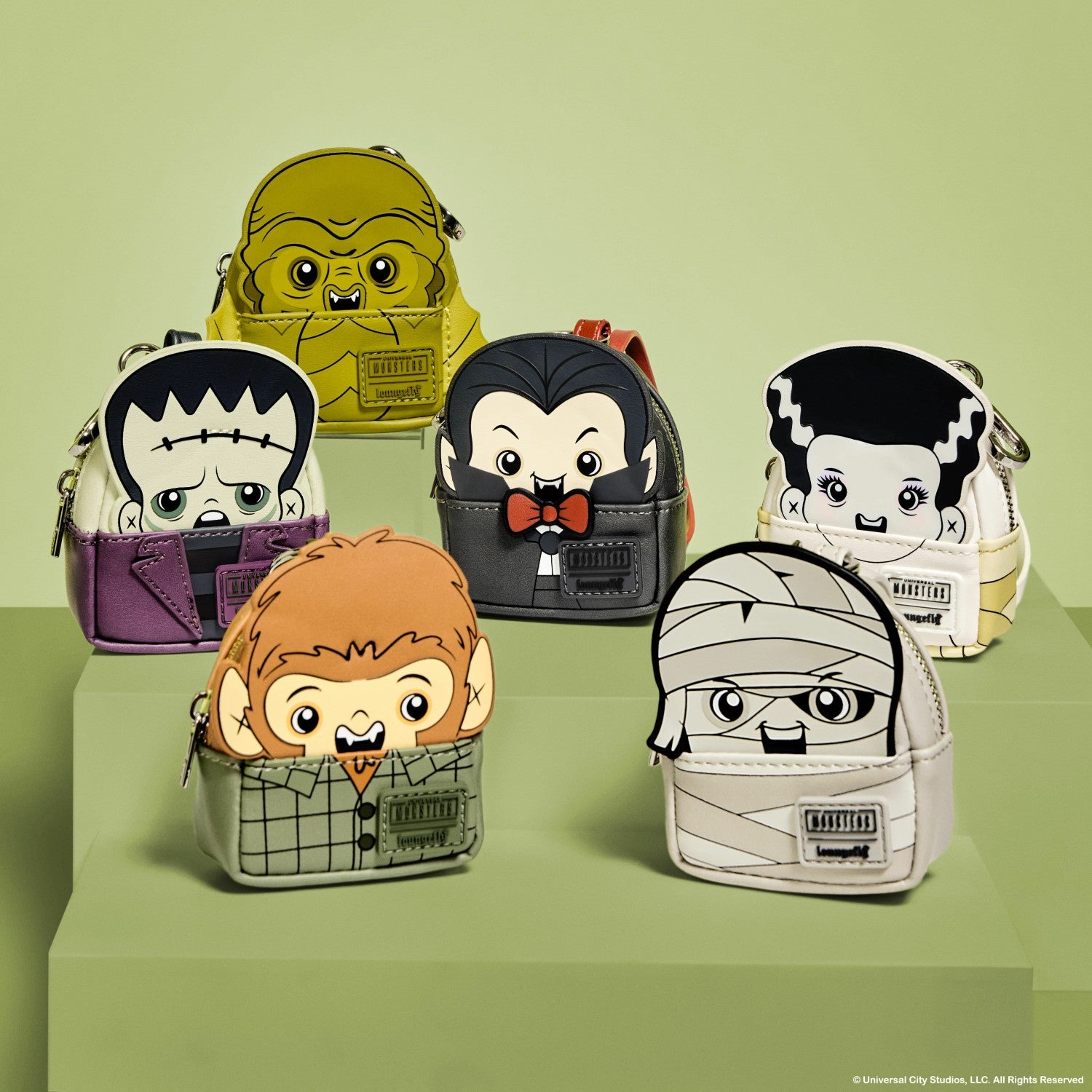 Loungefly Universal Monsters Cosplay Mystery Mini Backpack Keychain Charm