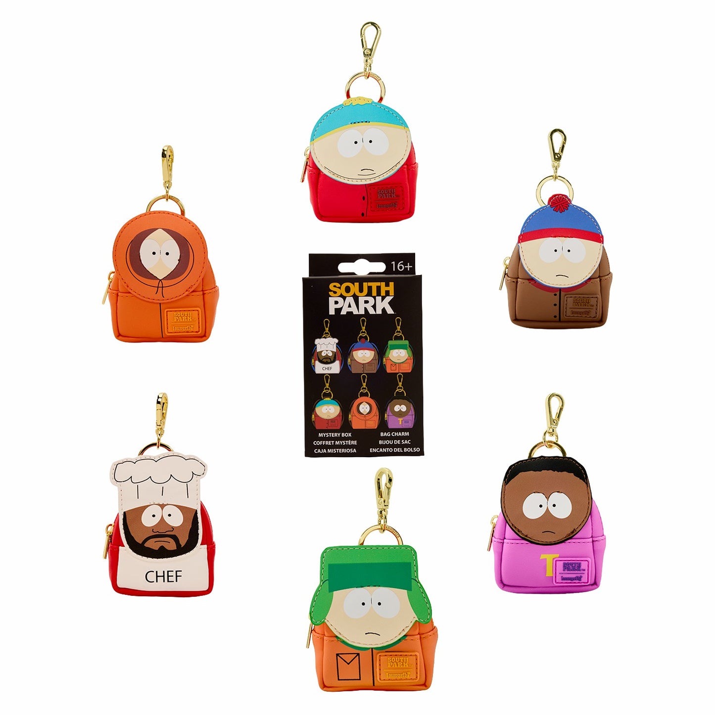Loungefly South Park Cosplay Mystery Mini Backpack Keychain Charm