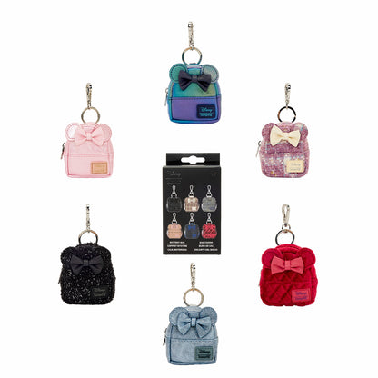 Loungefly Minnie Mouse Glitter Mystery Mini Backpack Keychain Charm