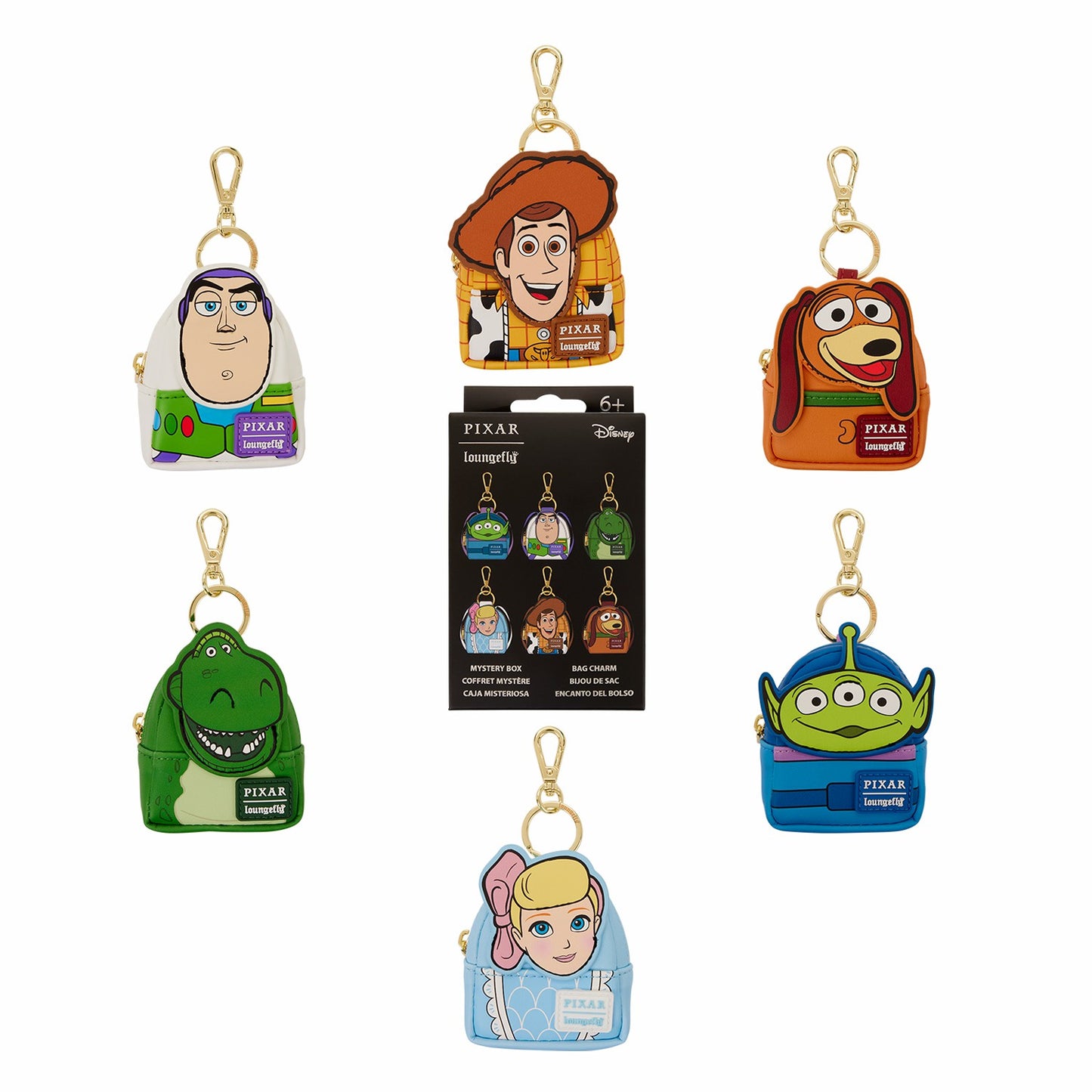 Loungefly Toy Story 30th Anniversary Cosplay Mystery Mini Backpack Keychain Charm