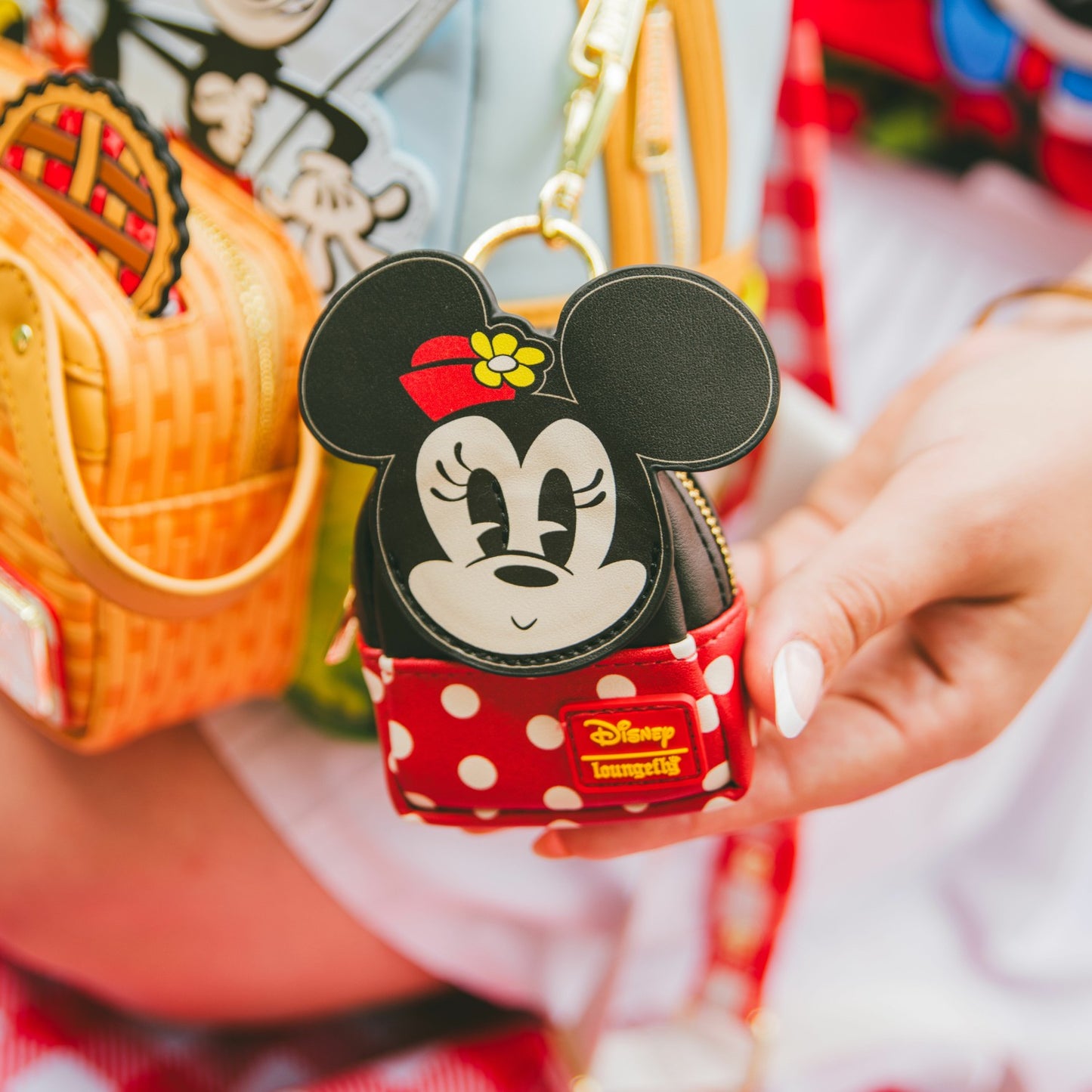 Loungefly Mickey & Friends Picnic Cosplay Mystery Mini Backpack Keychain Charm
