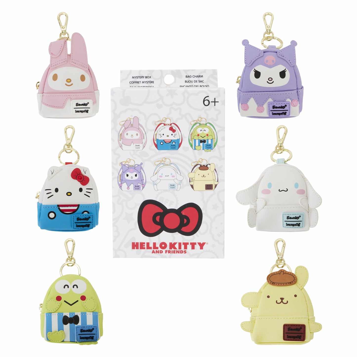 Loungefly Sanrio Hello Kitty & Friends Cosplay Mystery Mini Backpack Keychain Charm
