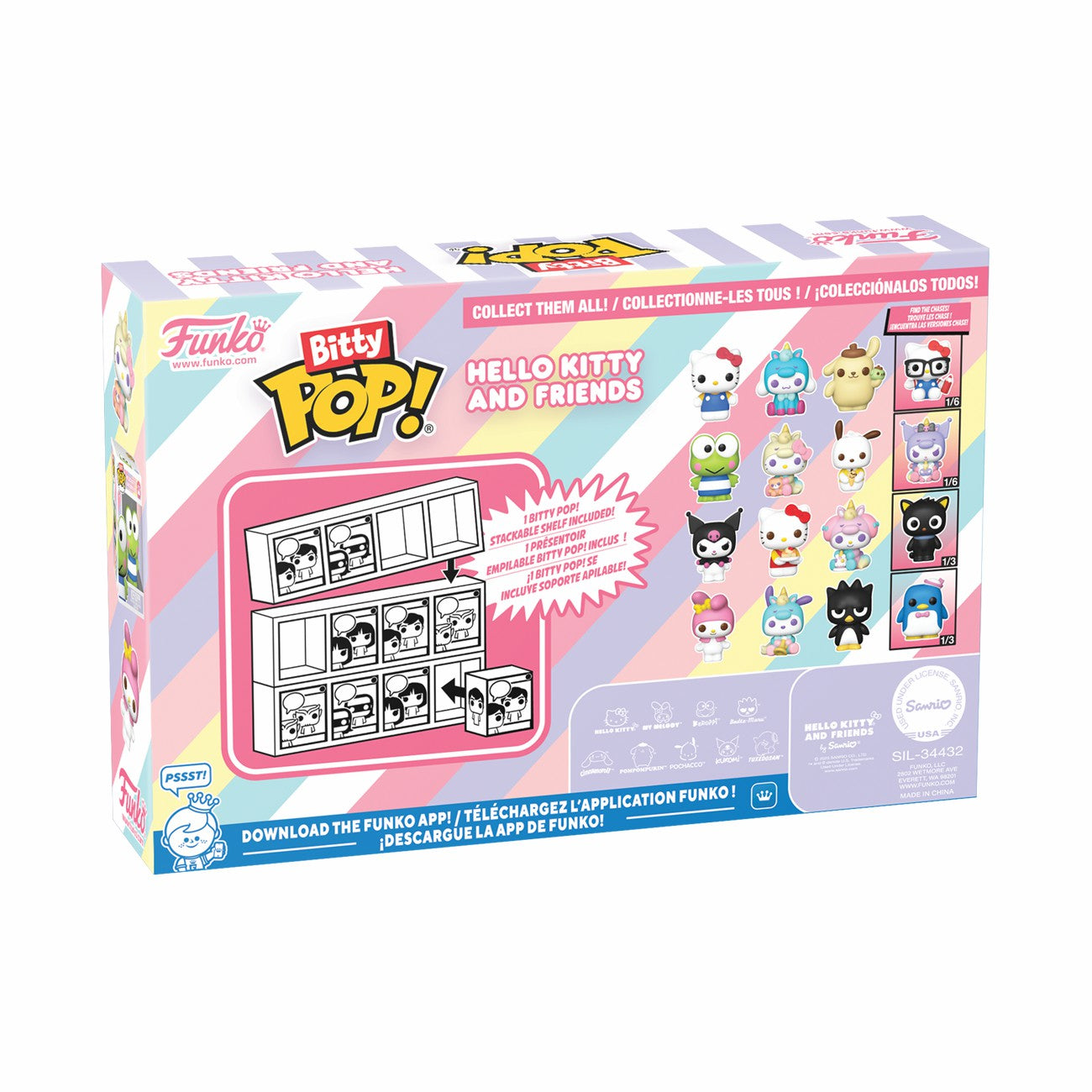 Loungefly Bitty Pop! Hello Kitty and Friends 4-Pack Series 1 | Funko