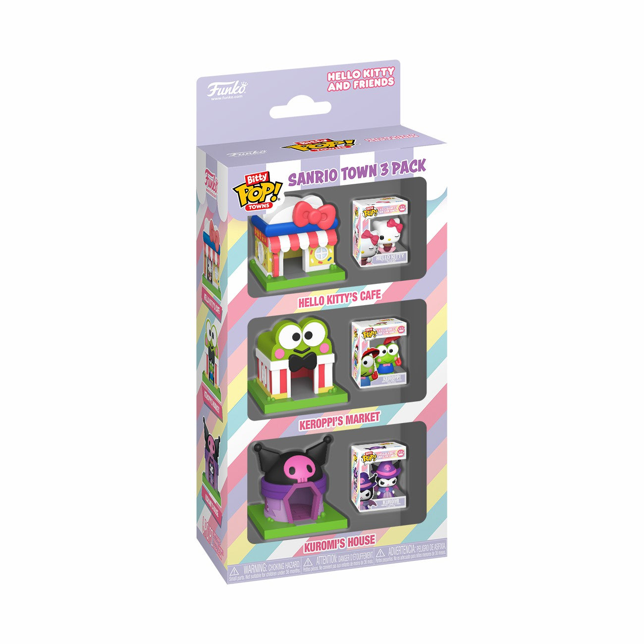 Loungefly Bitty Pop! Towns Sanrio Town 3-Pack | Funko