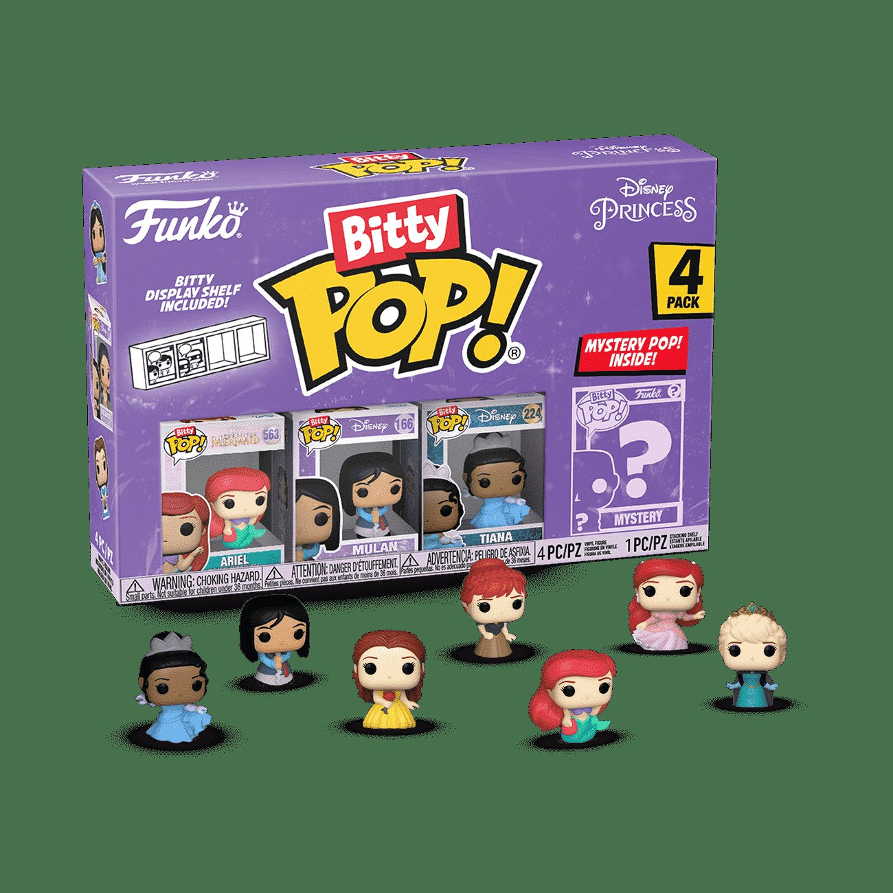 Loungefly Bitty Pop! Disney Princess 4-Pack Series 1 | Funko