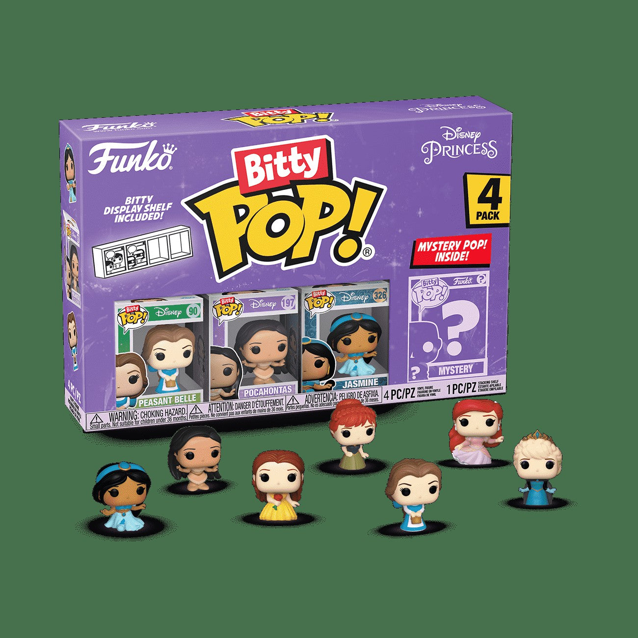 Loungefly Bitty Pop! Disney Princess 4-Pack Series 2 | Funko