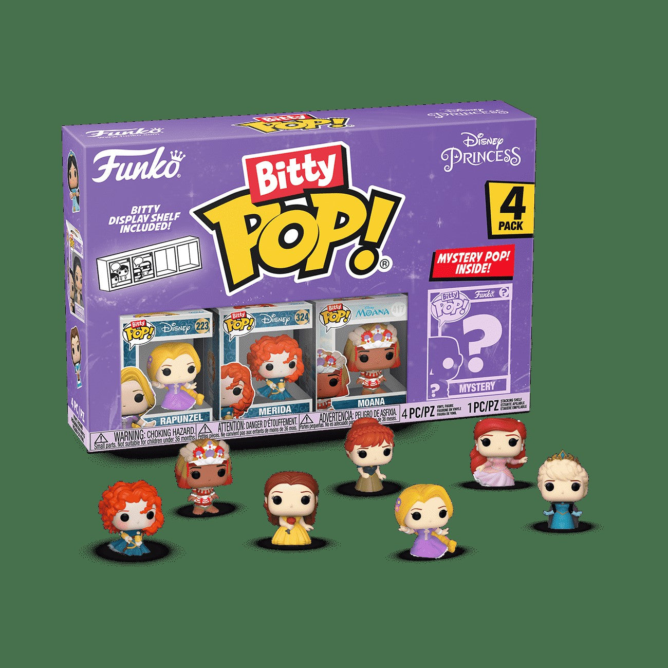 Loungefly Bitty Pop! Disney Princess 4-Pack Series 4 | Funko
