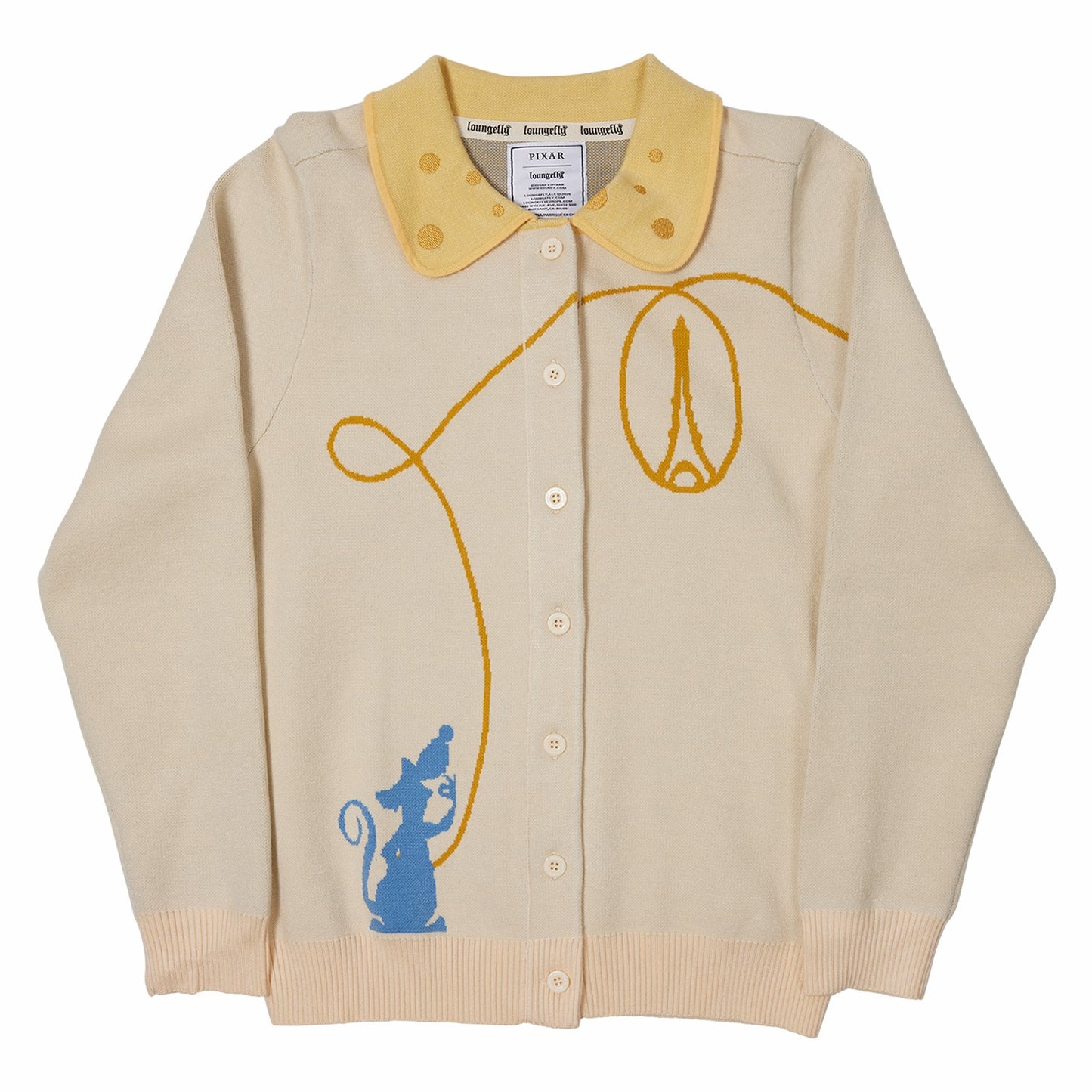 Loungefly Ratatouille Anyone Can Cook Collared Cardigan